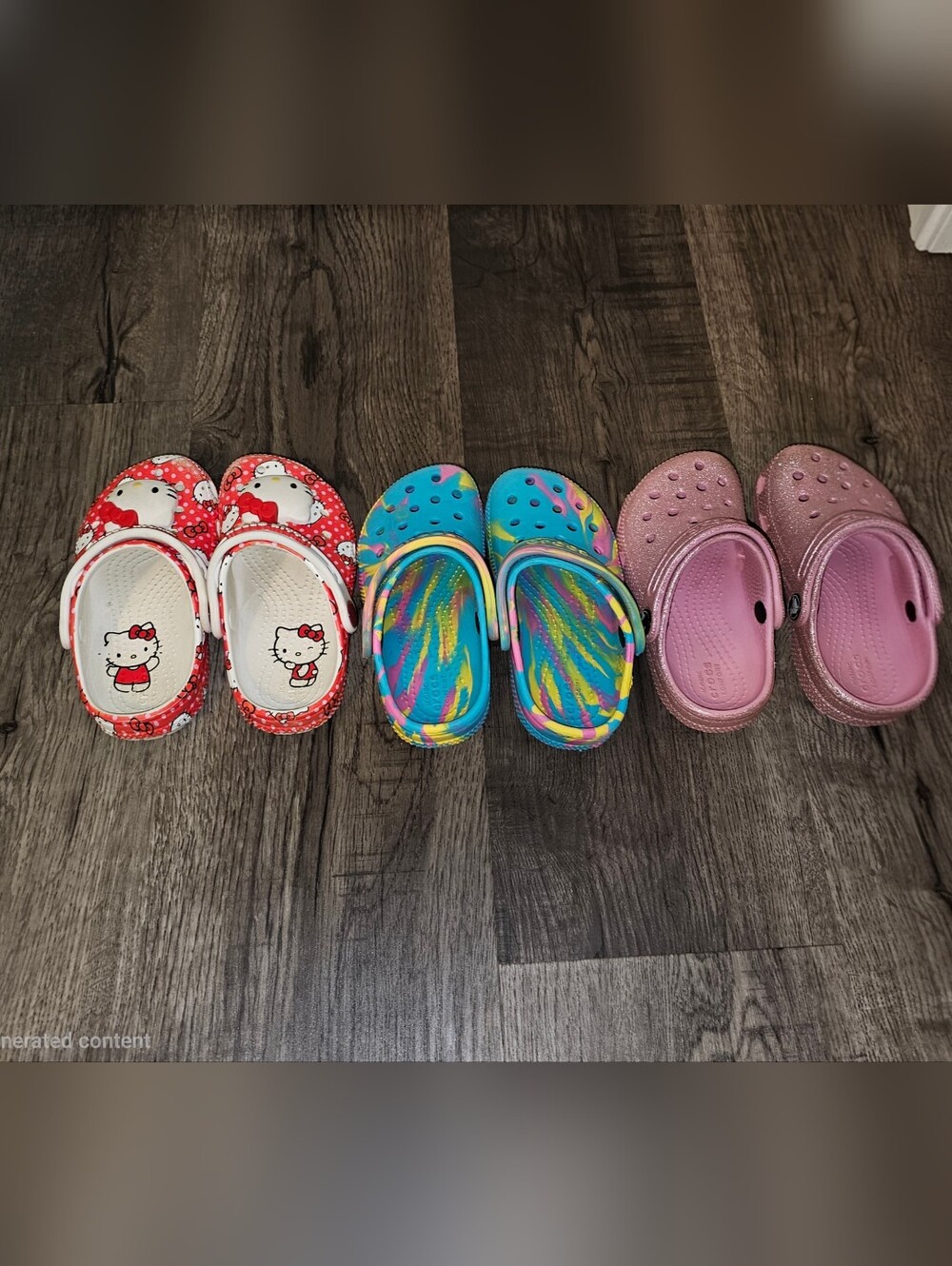 Toddler Girl Crocs Size 9 - Picture 2 of 8
